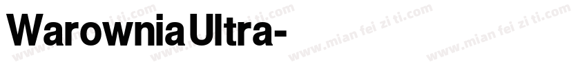 Warownia Ultra字体转换